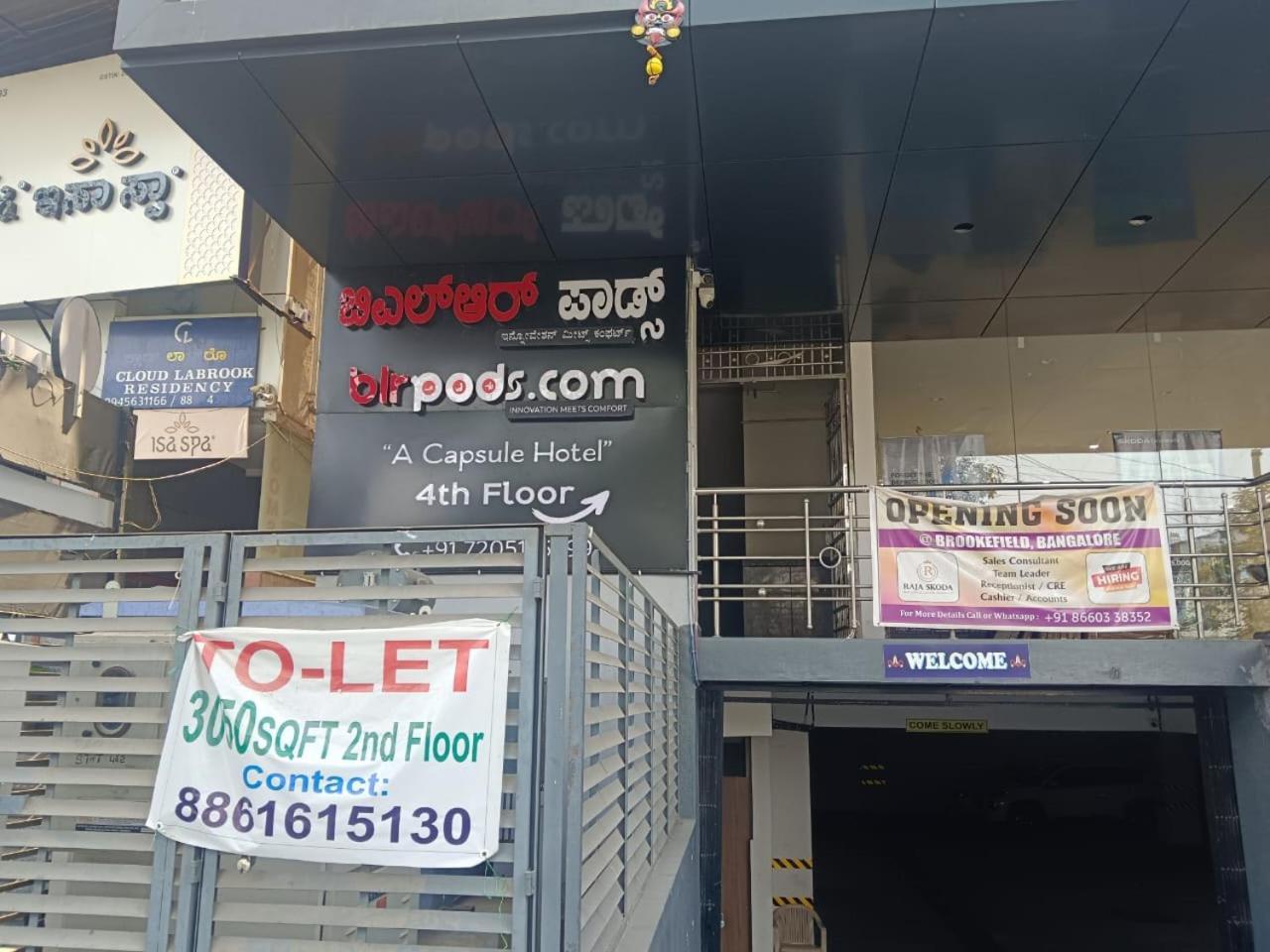 Blr Pods Hotel Bangalore Ngoại thất bức ảnh